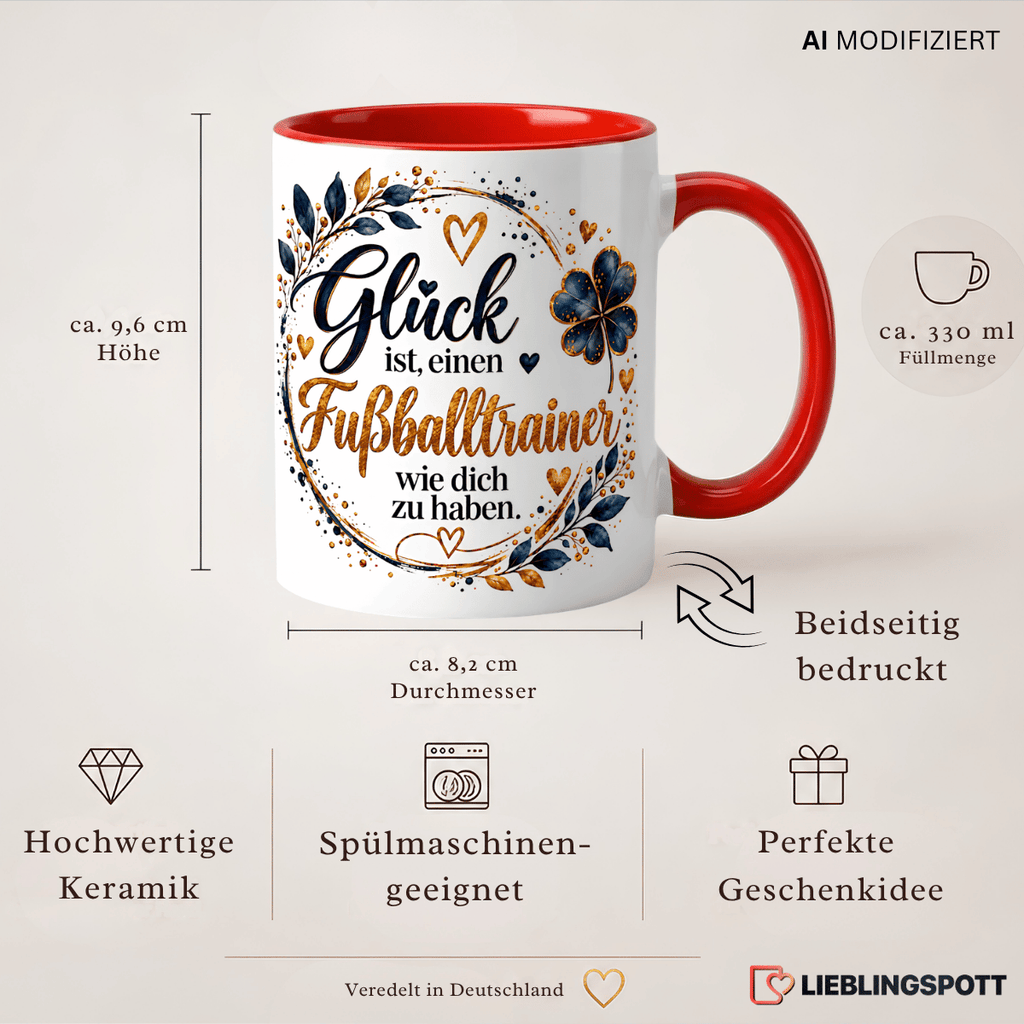 Fußballtrainer Tasse Produktdetails