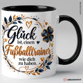Fußballtrainer Tasse Schwarz