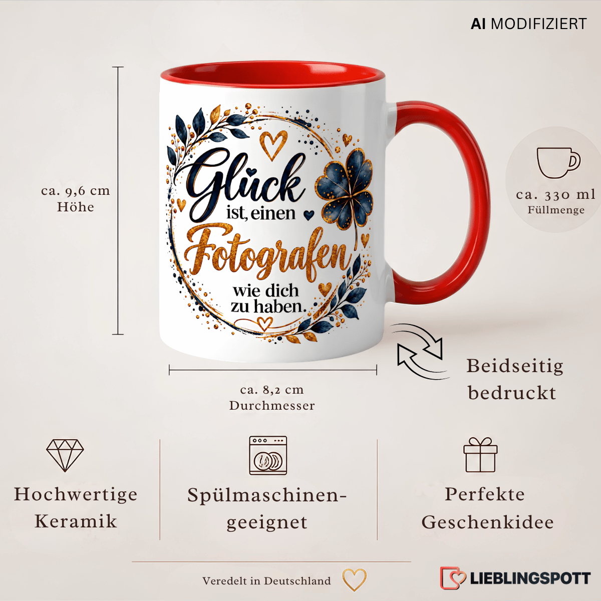 Fotografen Tasse Produktdetails