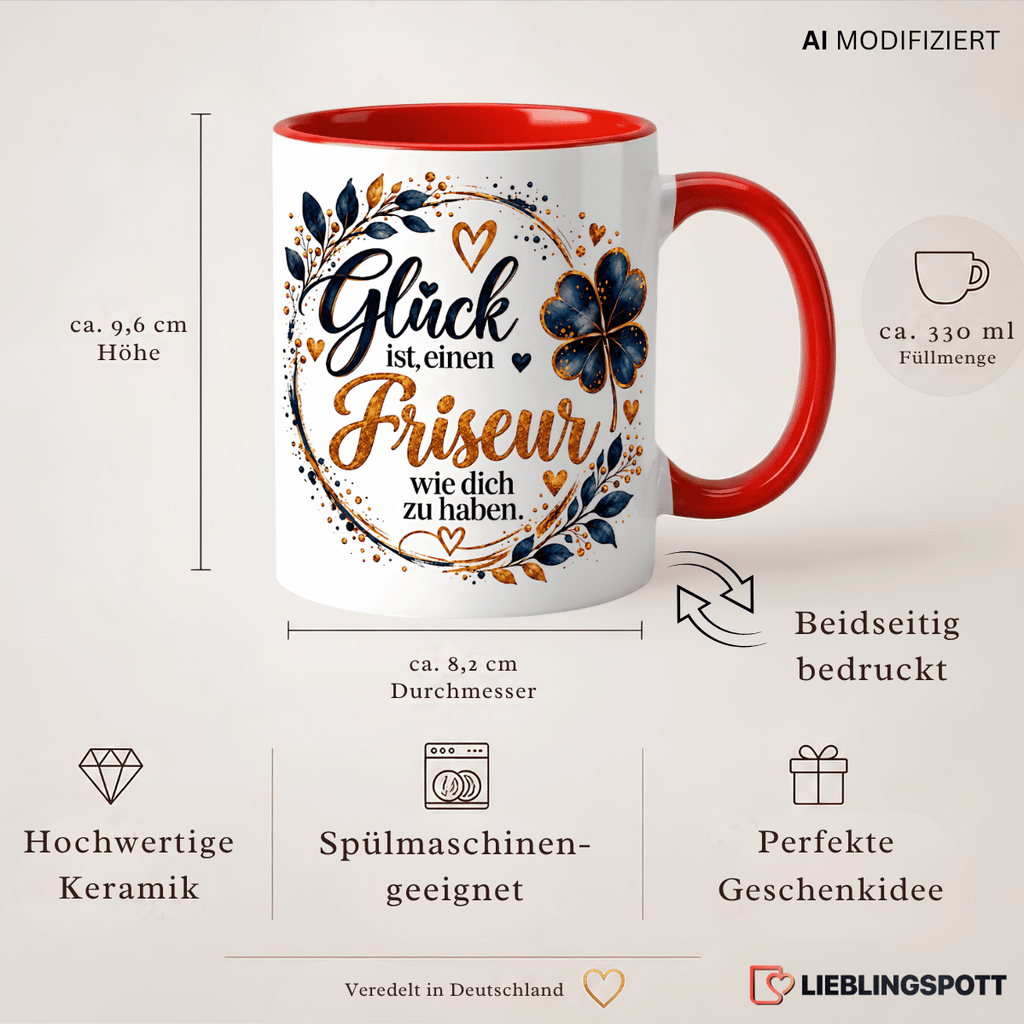 Friseur Tasse Produktdetails