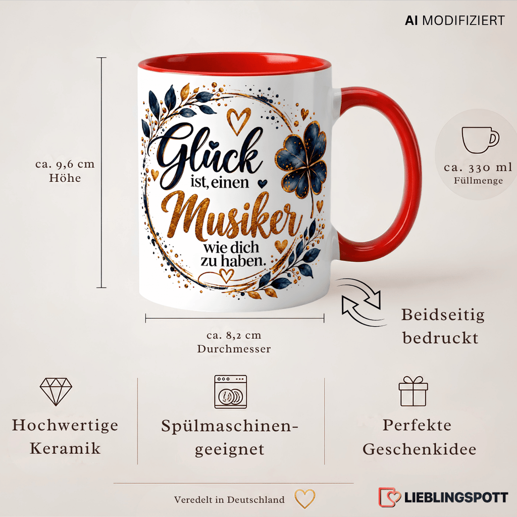 Musiker Tasse Produktdetails