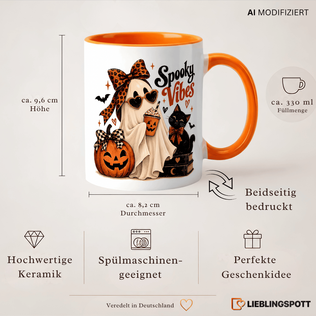 Halloween Tasse „Spooky Vibes“ | Keramik 330 ml Produktdetails