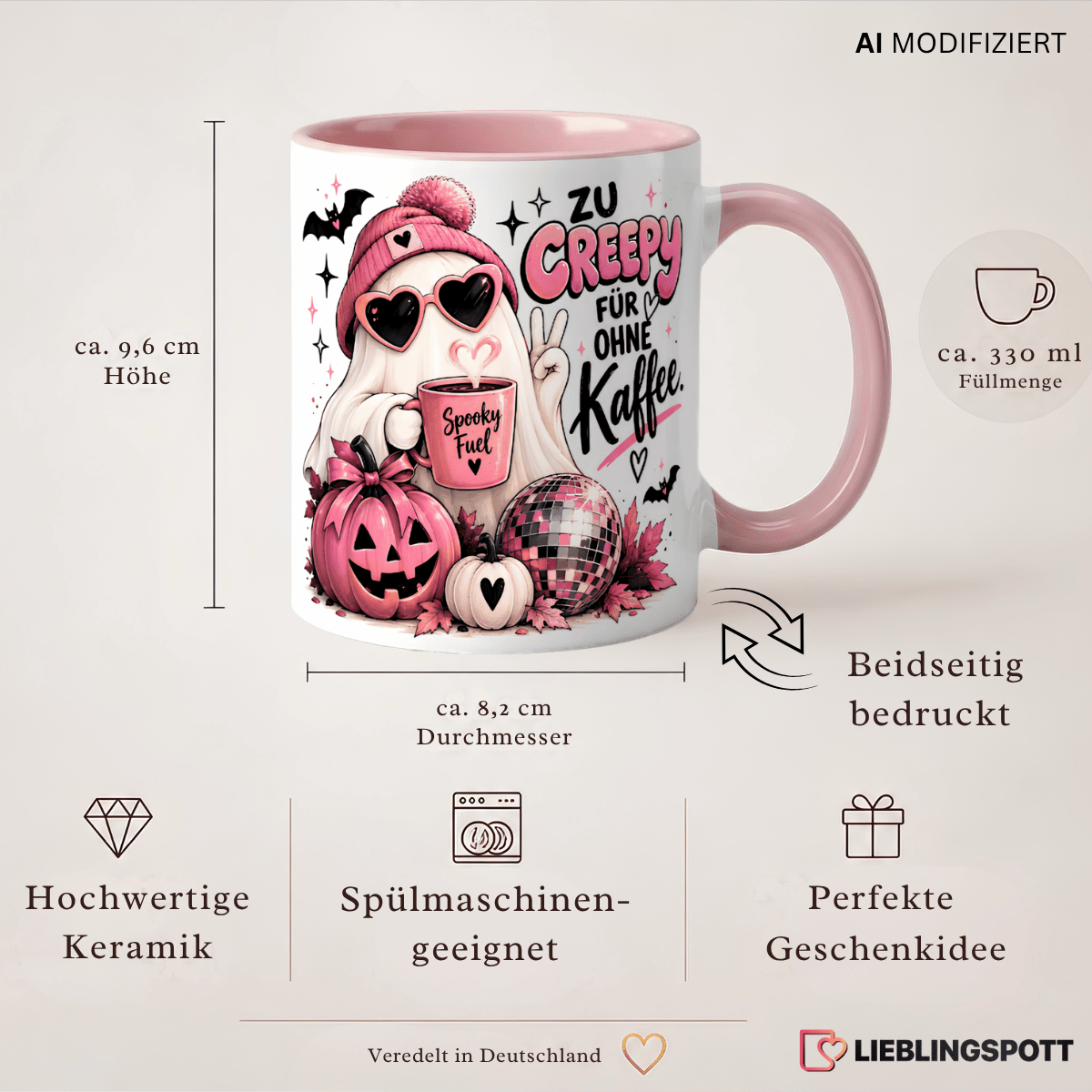Zu creepy für ohne Kaffee Produktdetails