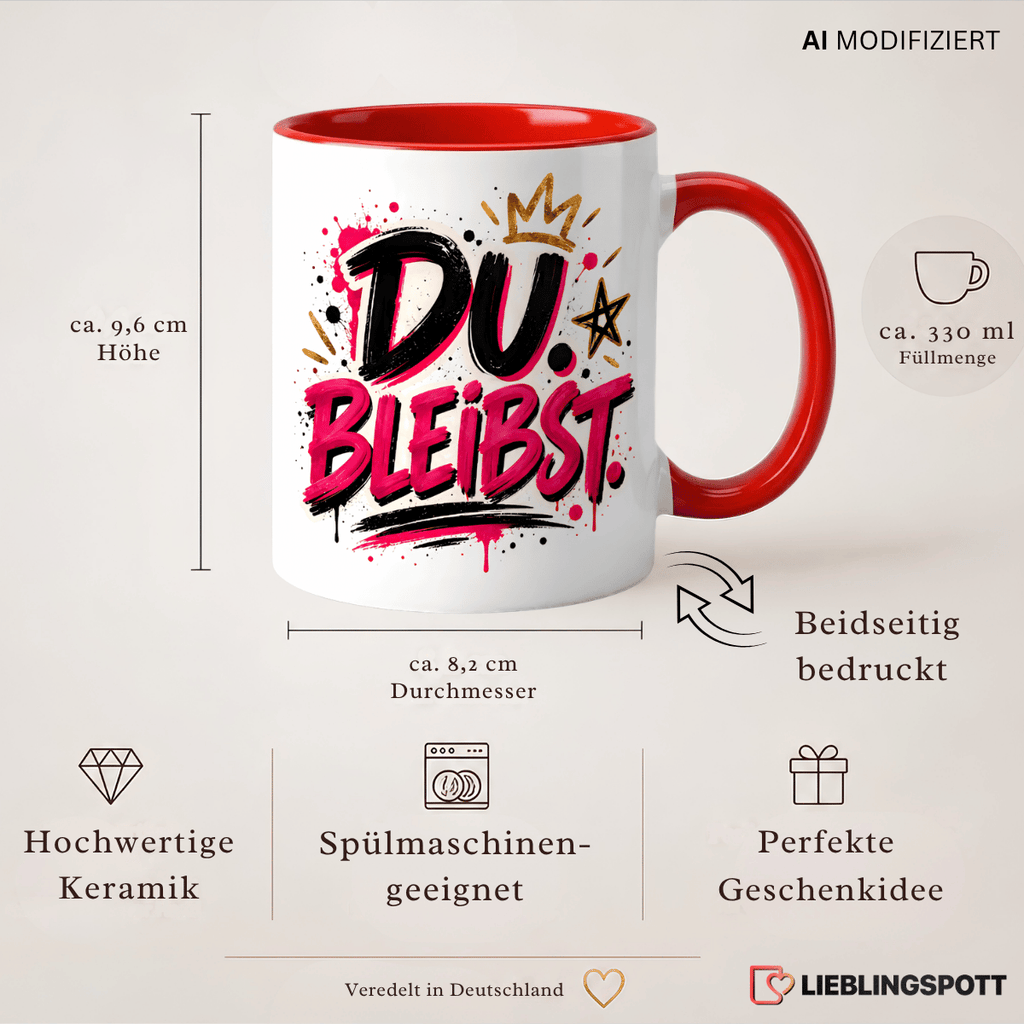 Du bleibst Tasse Produktdetails