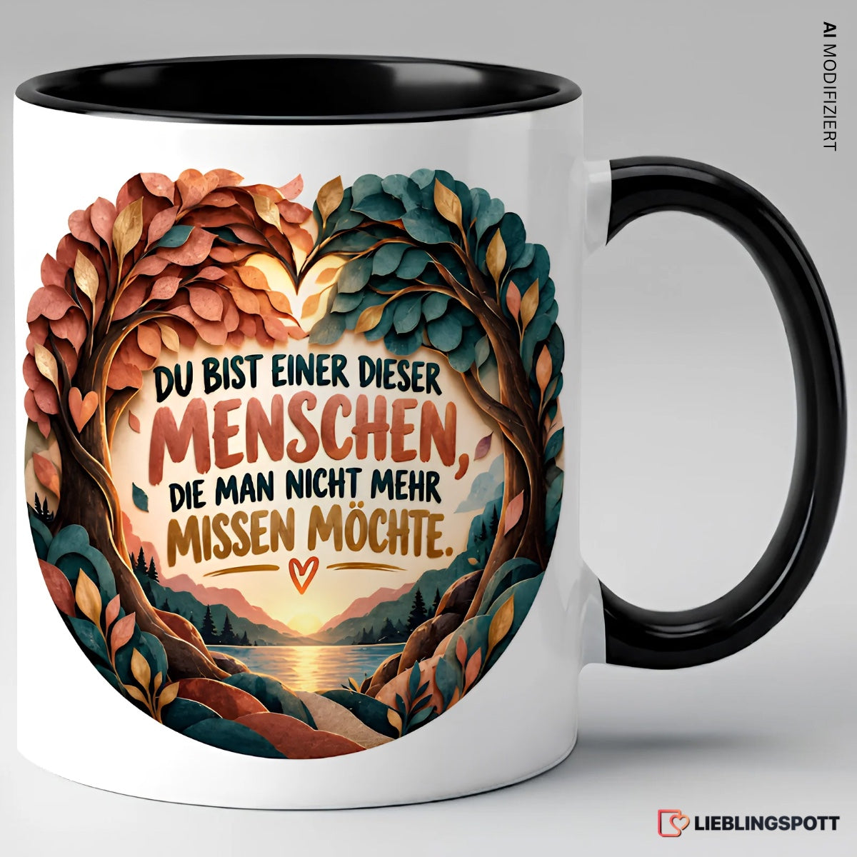 „Du bist einer dieser Menschen“ Tasse | Keramik 330 ml – Schwarz
