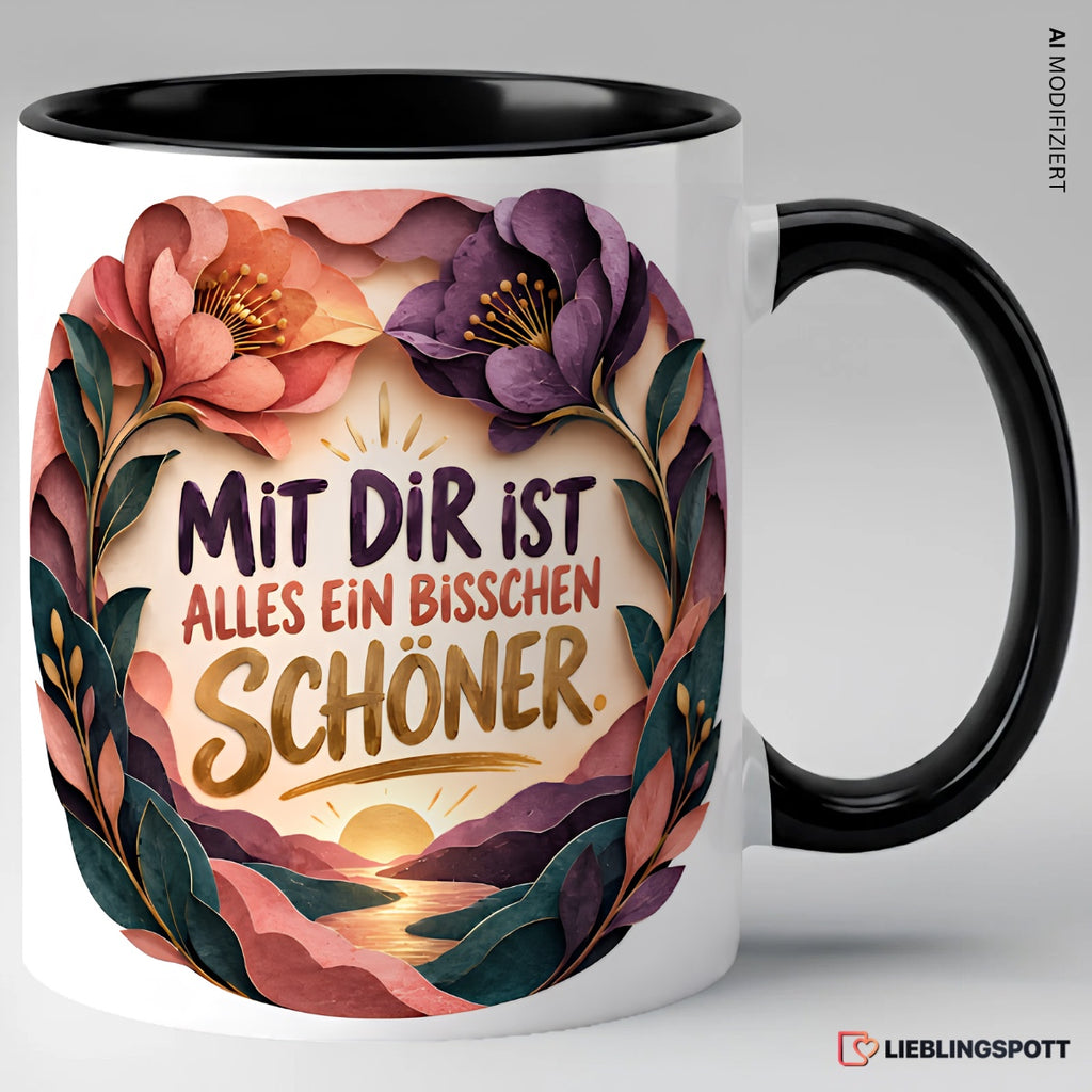 Mit dir ist alles ein bisschen schöner – Schwarz