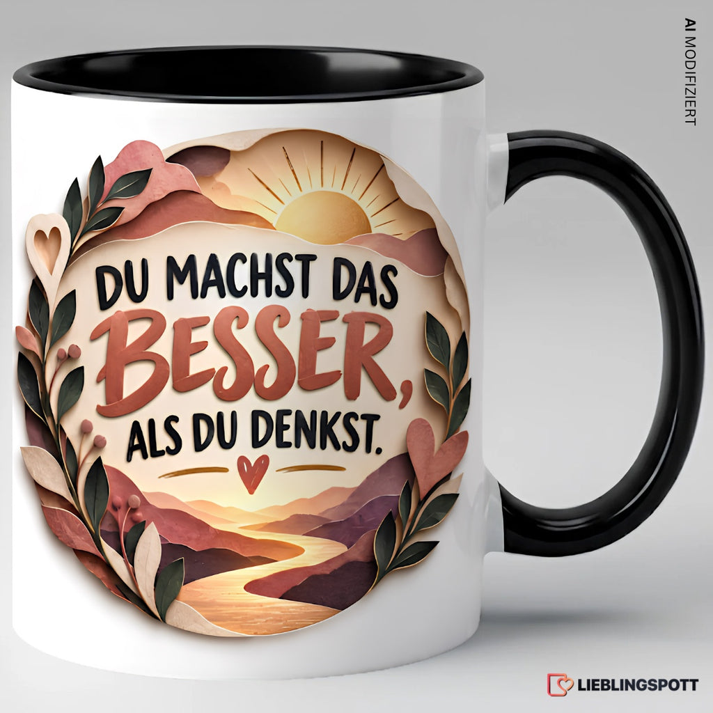 Du machst das besser als du denkst – Schwarz