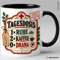 Tagesdosis Ruhe, Kaffee & 0× Drama Tasse | Keramik ca. 330 ml