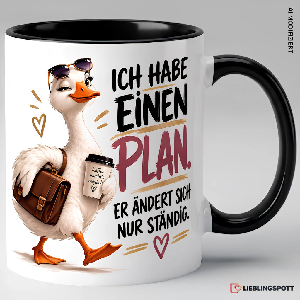 Ich habe einen Plan Tasse | Keramik ca. 330 ml