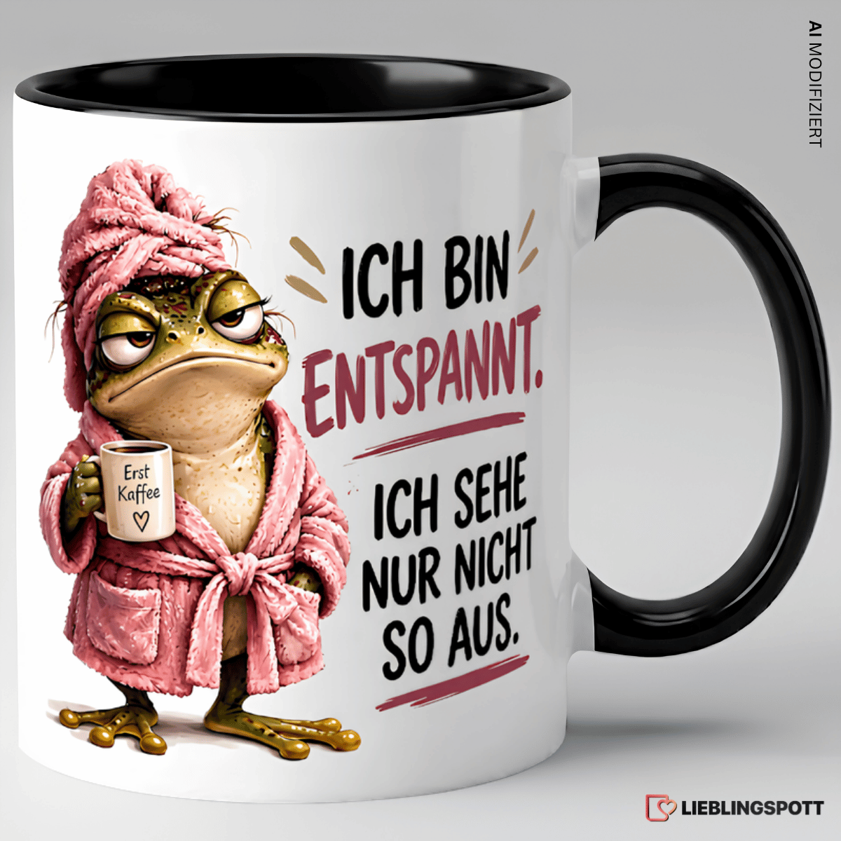 Ich bin entspannt Tasse | Keramik ca. 330 ml