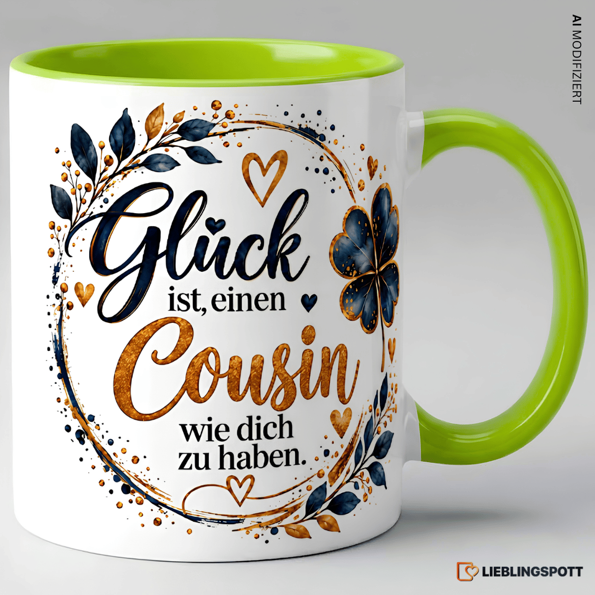Cousin Tasse Glück ist einen Cousin wie dich zu haben Grün