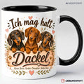 Dackel Tasse 330 ml Schwarz