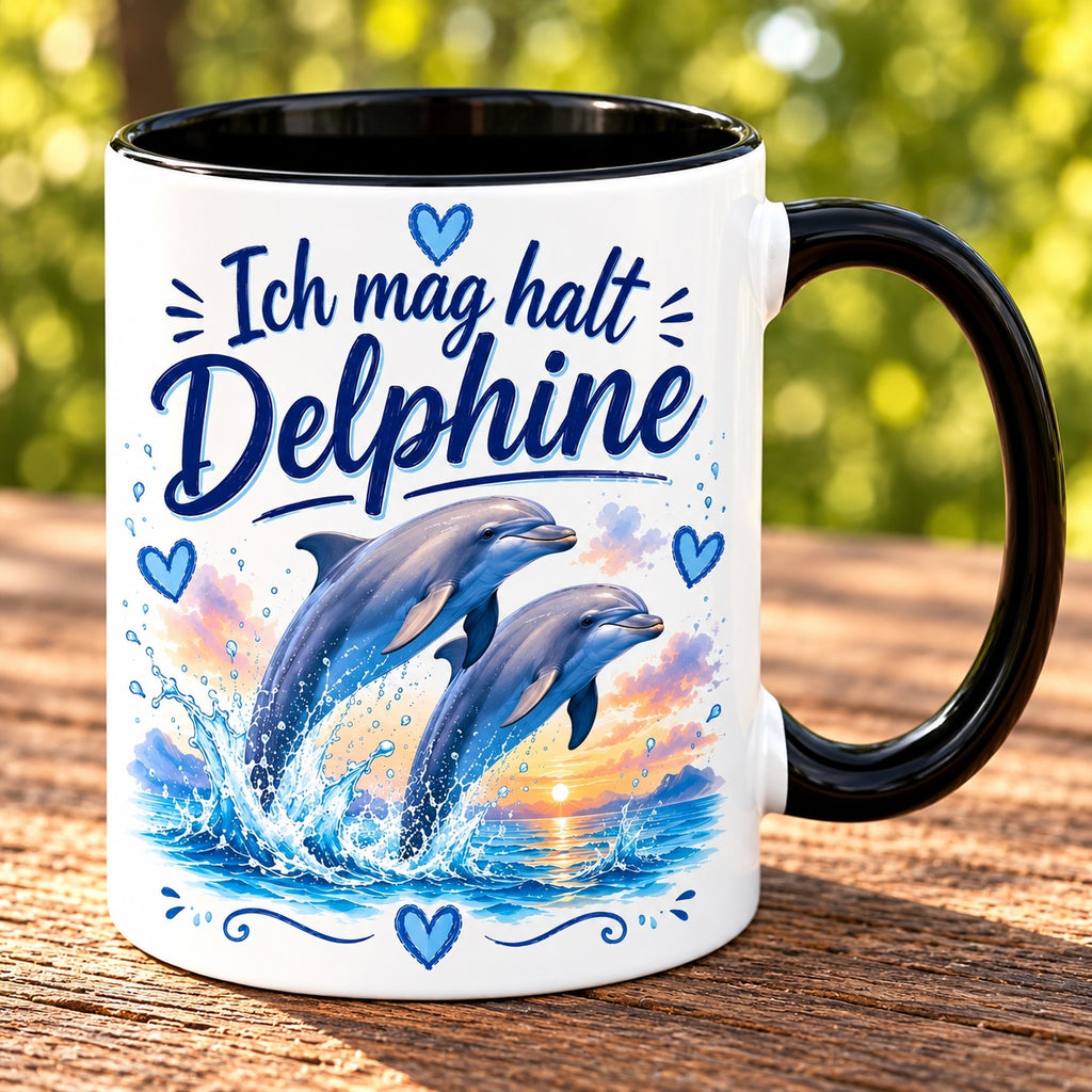Delphine Tasse Ich mag halt Delphine – Lifestyle