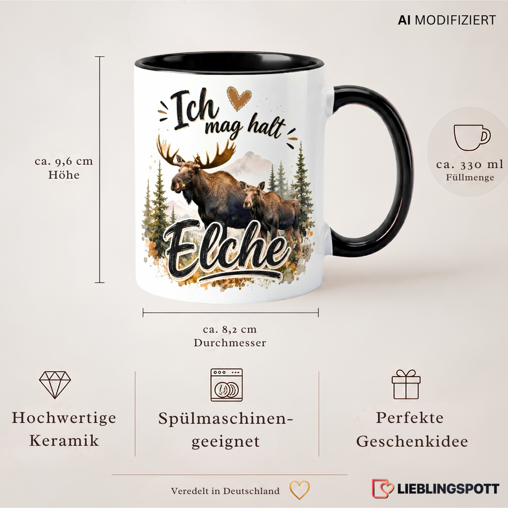 Elche Tasse Produktdetails – 330 ml Keramiktasse