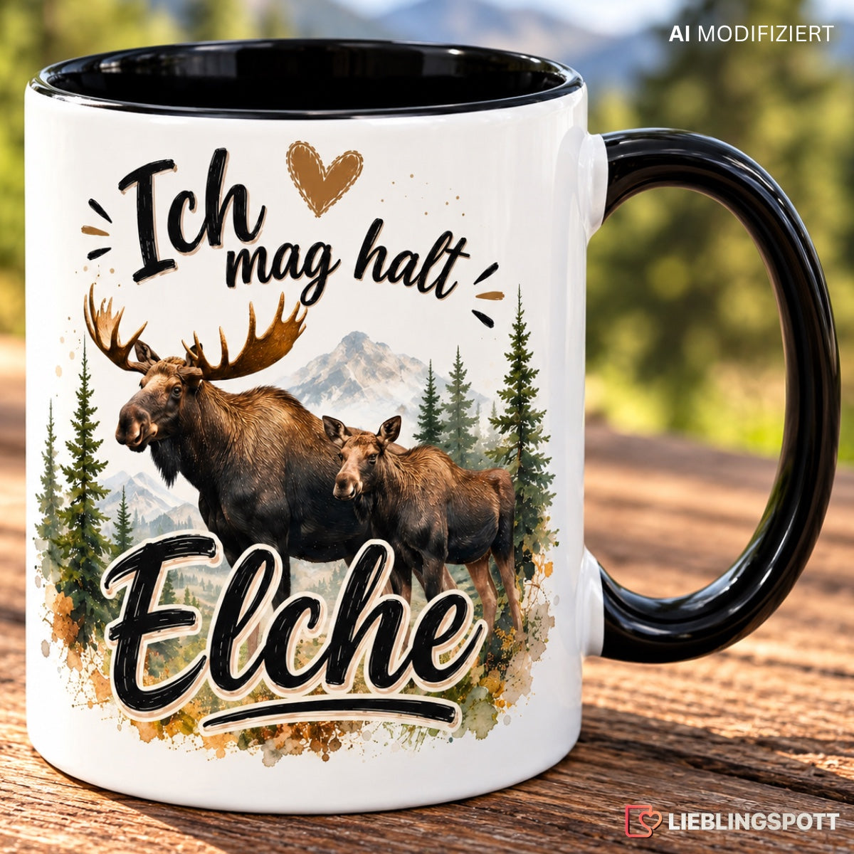 Elche Tasse Lifestyle – Geschenk für Elchfans