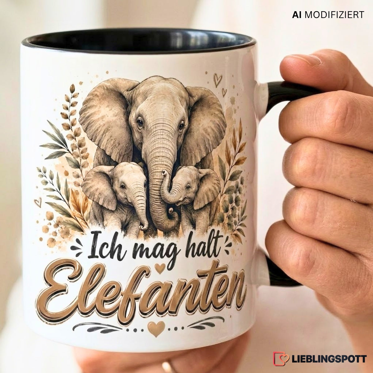 Elefanten Tasse Ich mag halt Elefanten Lifestyle