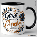 Erzieher Tasse Glück ist einen Erzieher wie dich zu haben - Schwarz
