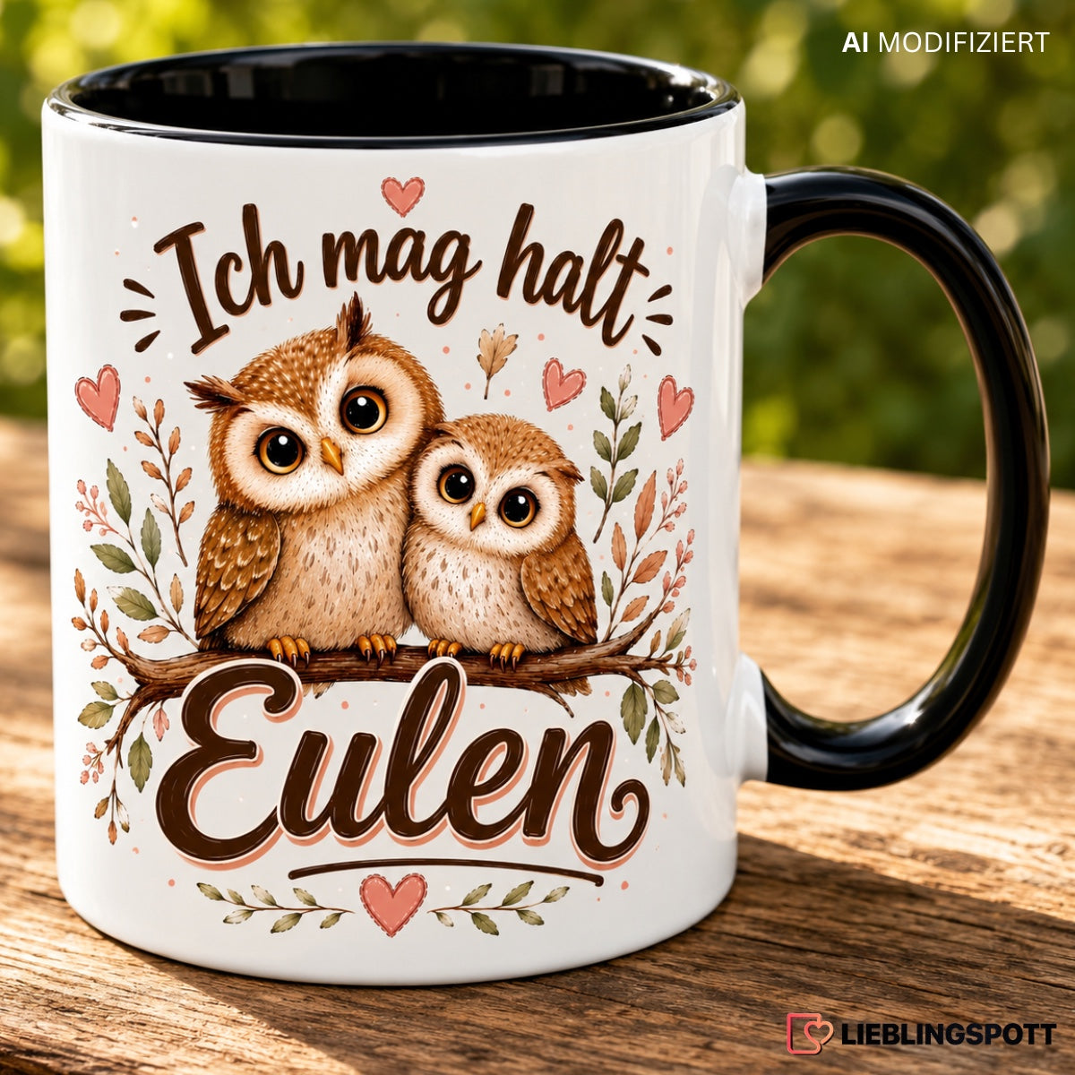 Eulen Tasse Lifestyle