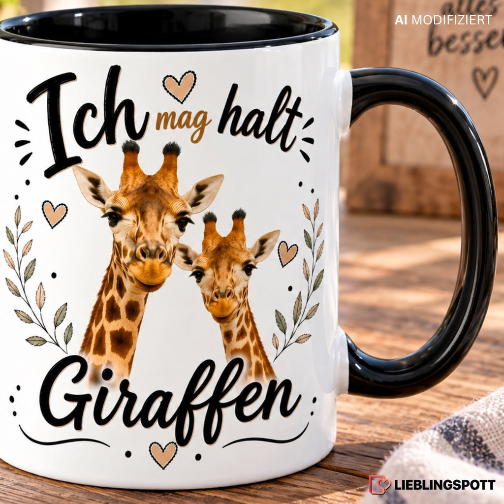 Giraffen Tasse Lifestyle Motiv