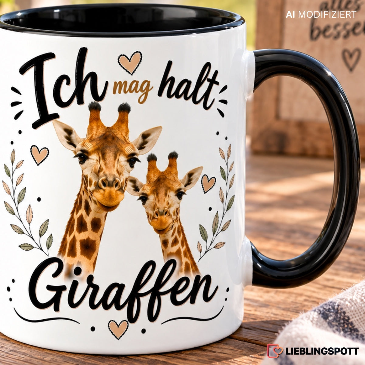 Giraffen Tasse Lifestyle Motiv