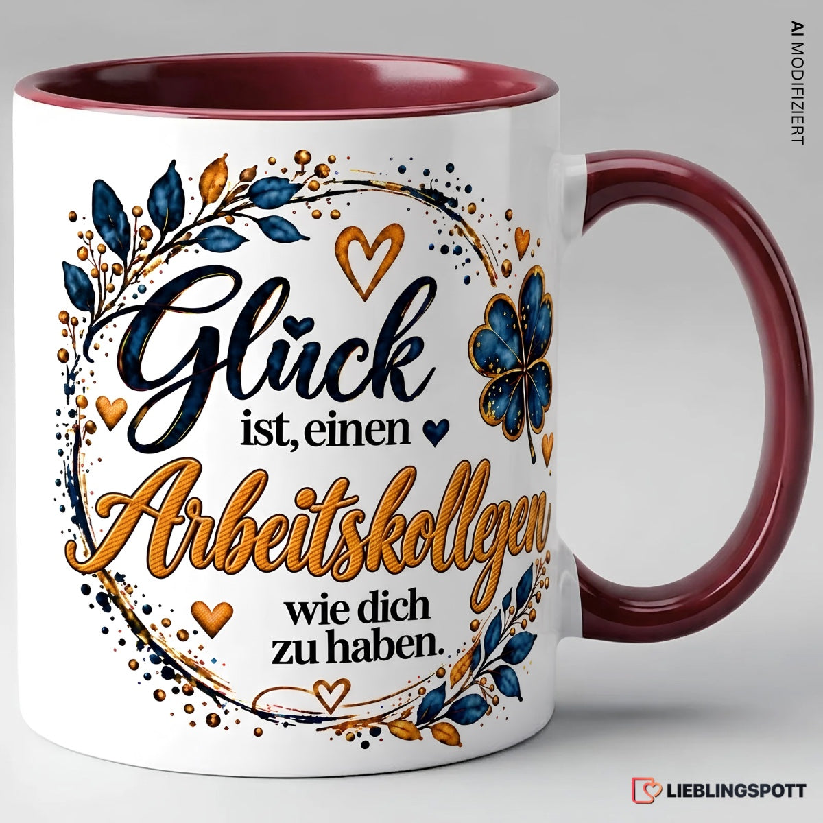 Arbeitskollege Tasse Glück ist einen Arbeitskollegen wie dich zu haben – Maroon