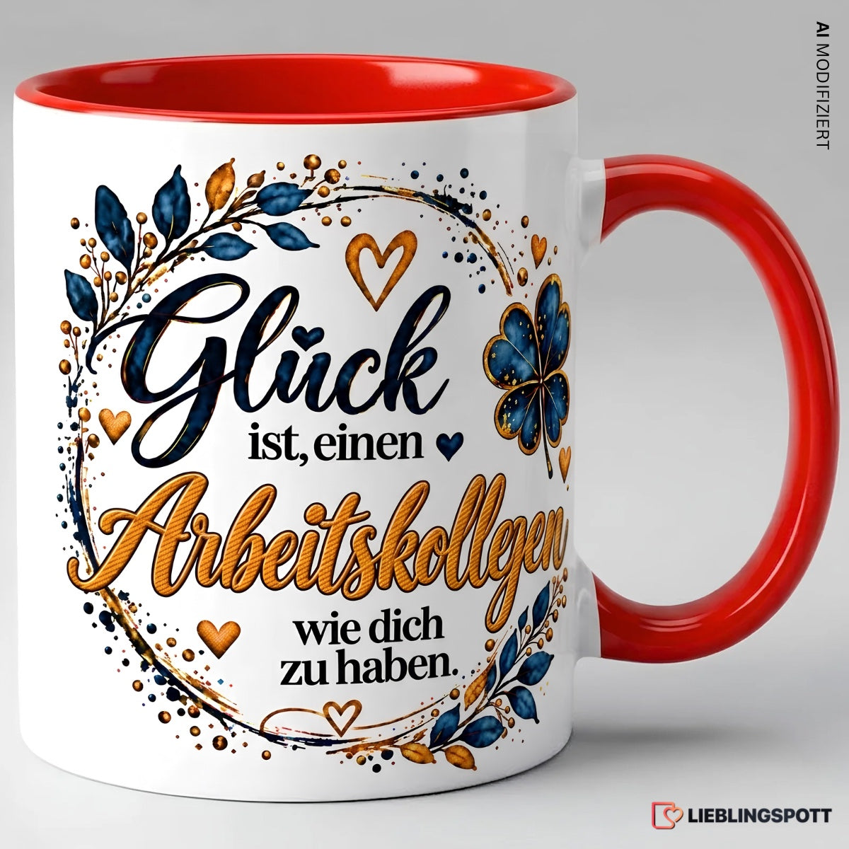Arbeitskollege Tasse Glück ist einen Arbeitskollegen wie dich zu haben – Rot