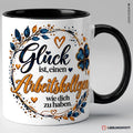 Arbeitskollege Tasse Glück ist einen Arbeitskollegen wie dich zu haben – Schwarz