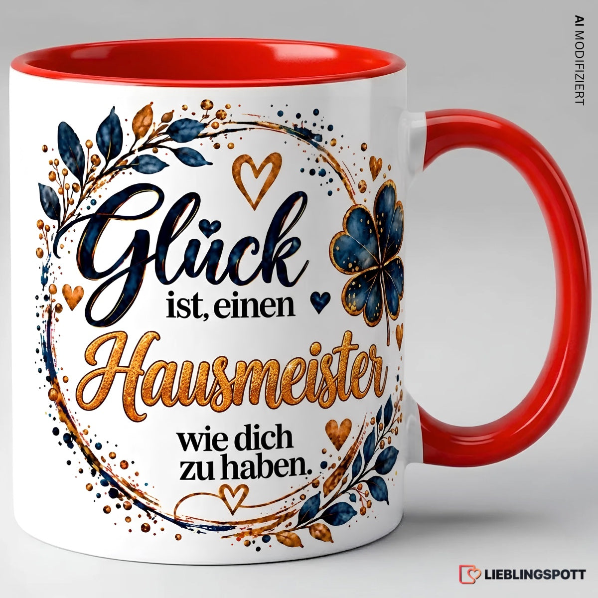 Hausmeister Tasse Glück ist einen Hausmeister wie dich zu haben – Rot