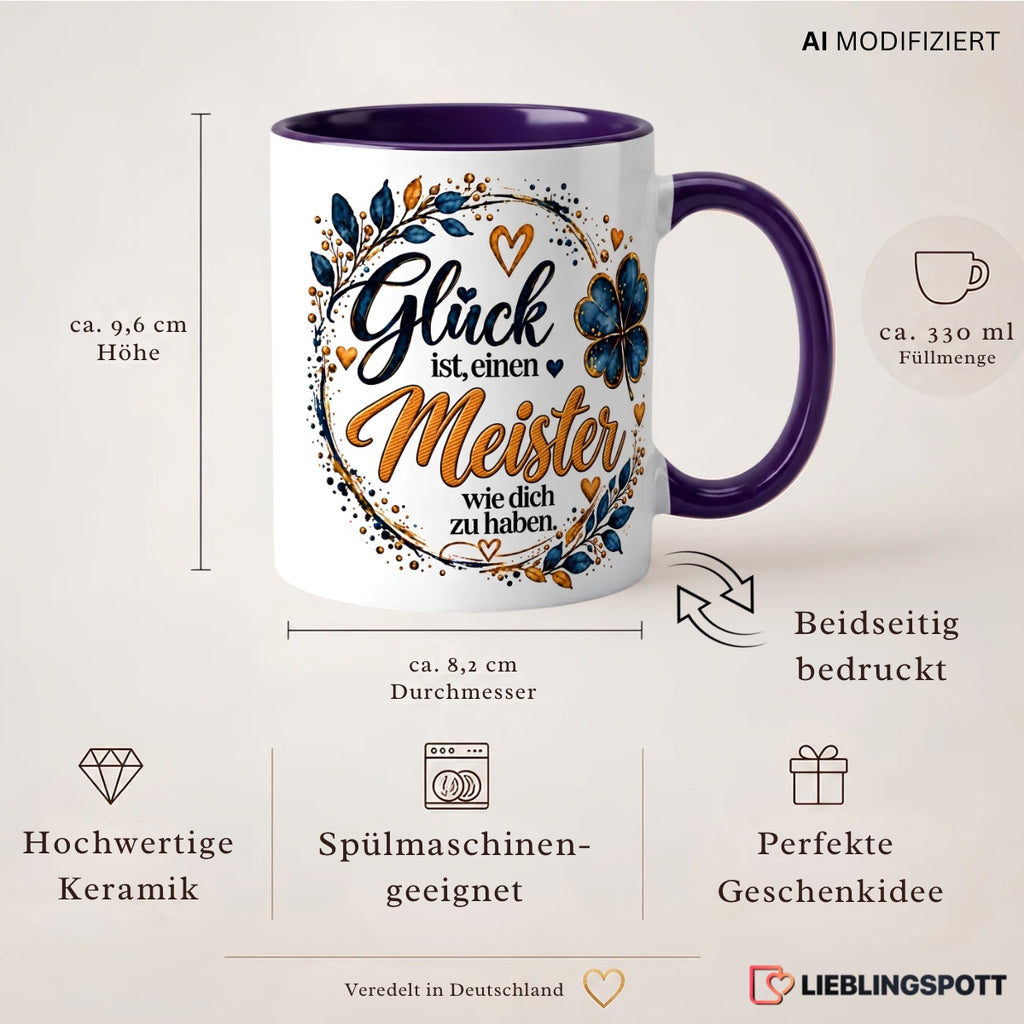 Produktdetails Meister Tasse 330 ml doppelseitig bedruckt