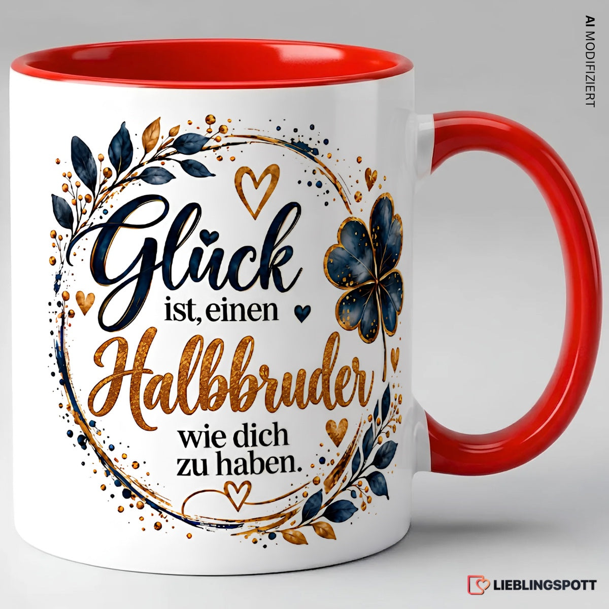 Halbbruder Tasse Glück ist einen Halbbruder wie dich zu haben – Rot