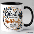 Halbbruder Tasse Glück ist einen Halbbruder wie dich zu haben – Schwarz