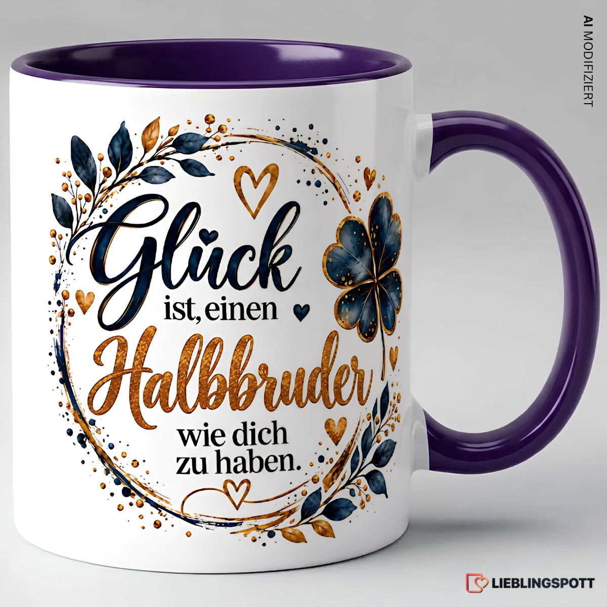 Halbbruder Tasse Glück ist einen Halbbruder wie dich zu haben – Violett