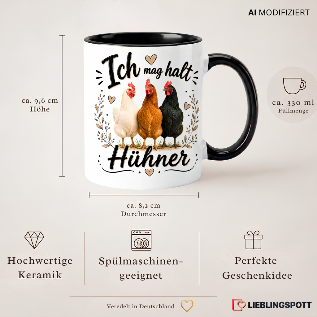 Hühner Tasse Produktdetails 330 ml