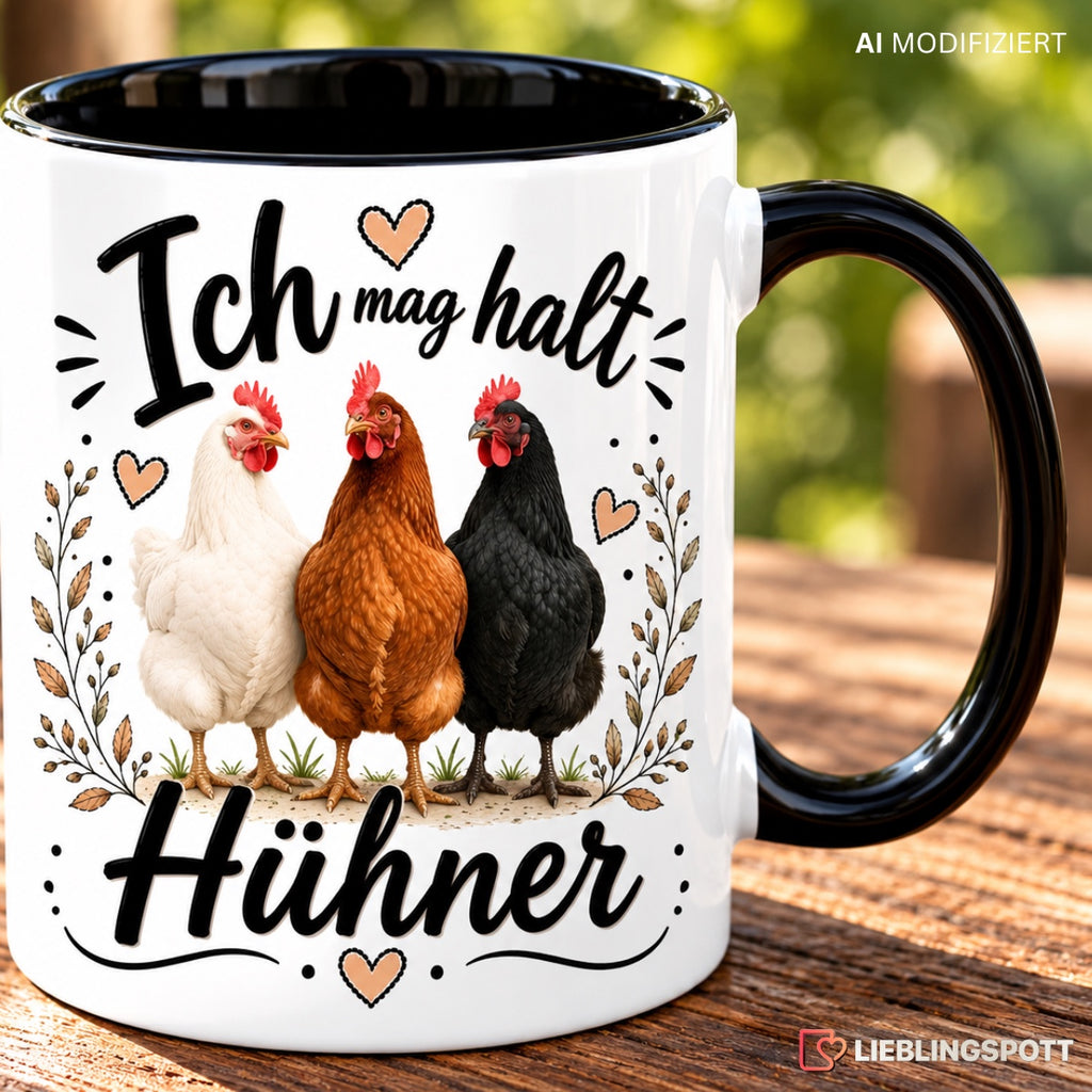 Hühner Tasse Ich mag halt Hühner Lifestyle