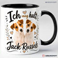 Jack Russell Tasse Ich mag halt Jack Russels – Schwarz