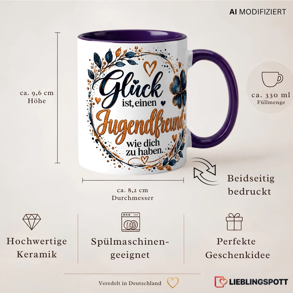 Jugendfreund Keramiktasse 330 ml Maße und Vorteile