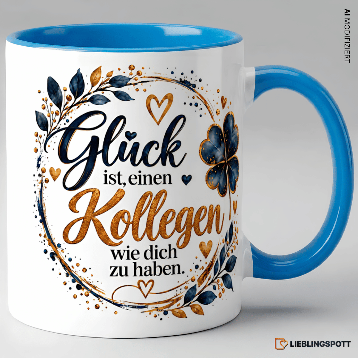 Kollege Tasse Glück ist einen Kollegen wie dich zu haben - Blau