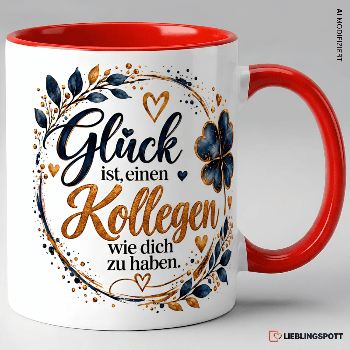 Kollege Tasse Glück ist einen Kollegen wie dich zu haben - Rot