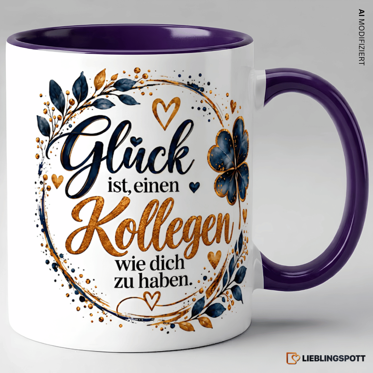 Kollege Tasse Glück ist einen Kollegen wie dich zu haben - Violett