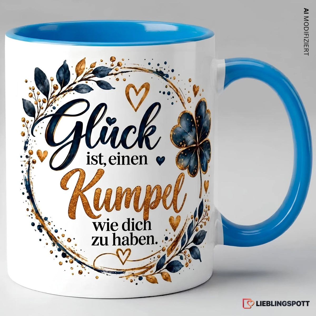 Kumpel Tasse Glück ist einen Kumpel wie dich zu haben - Blau