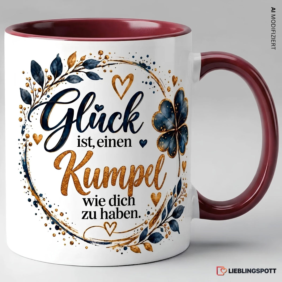 Kumpel Tasse Glück ist einen Kumpel wie dich zu haben - Maroon