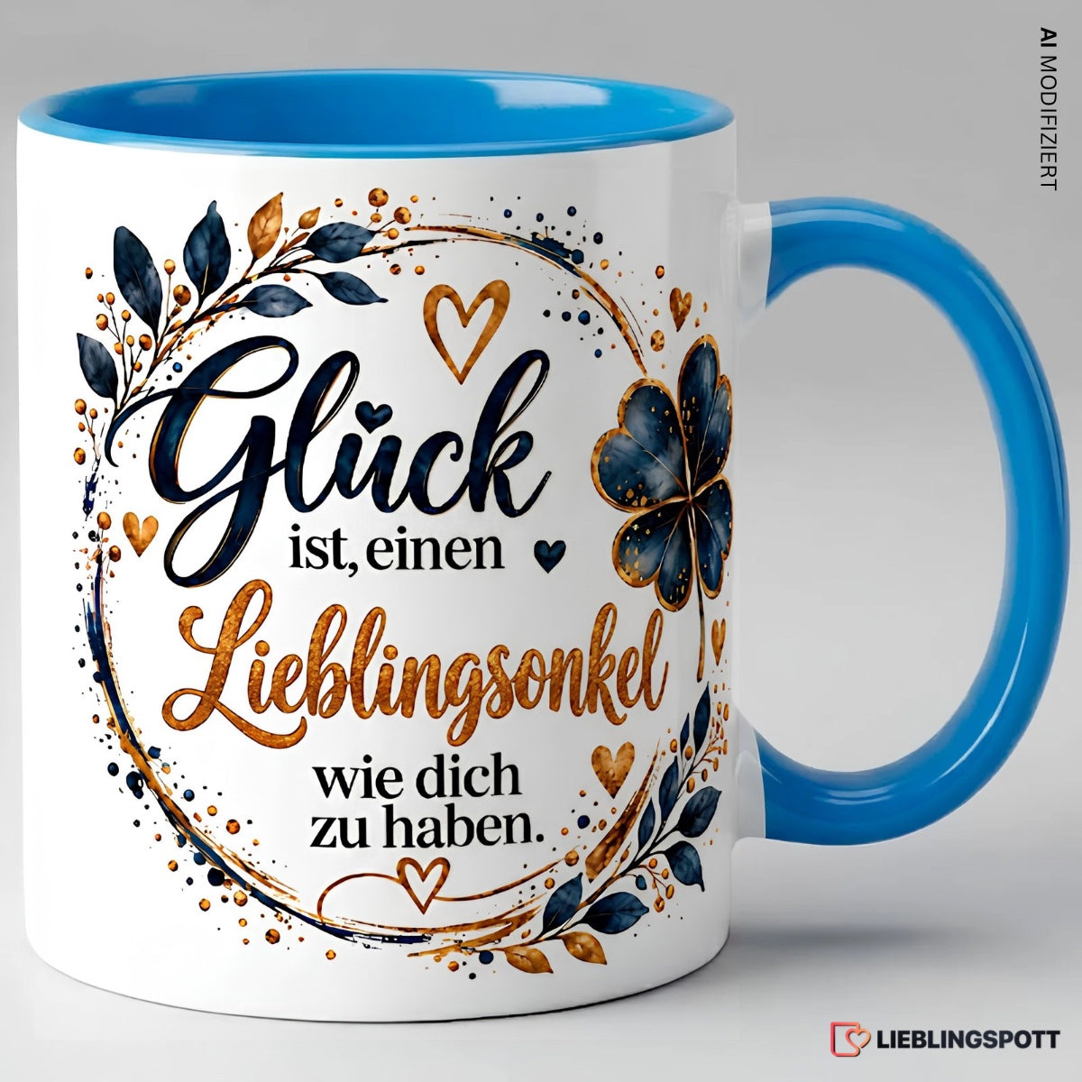 Lieblingsonkel Tasse Glück ist einen Lieblingsonkel wie dich zu haben – Blau