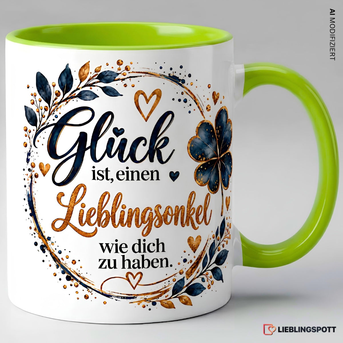 Lieblingsonkel Tasse Glück ist einen Lieblingsonkel wie dich zu haben – Grün