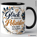 Polizisten Tasse mit Spruch – Schwarz