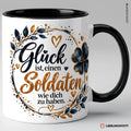 Soldaten Tasse mit Spruch – Schwarz