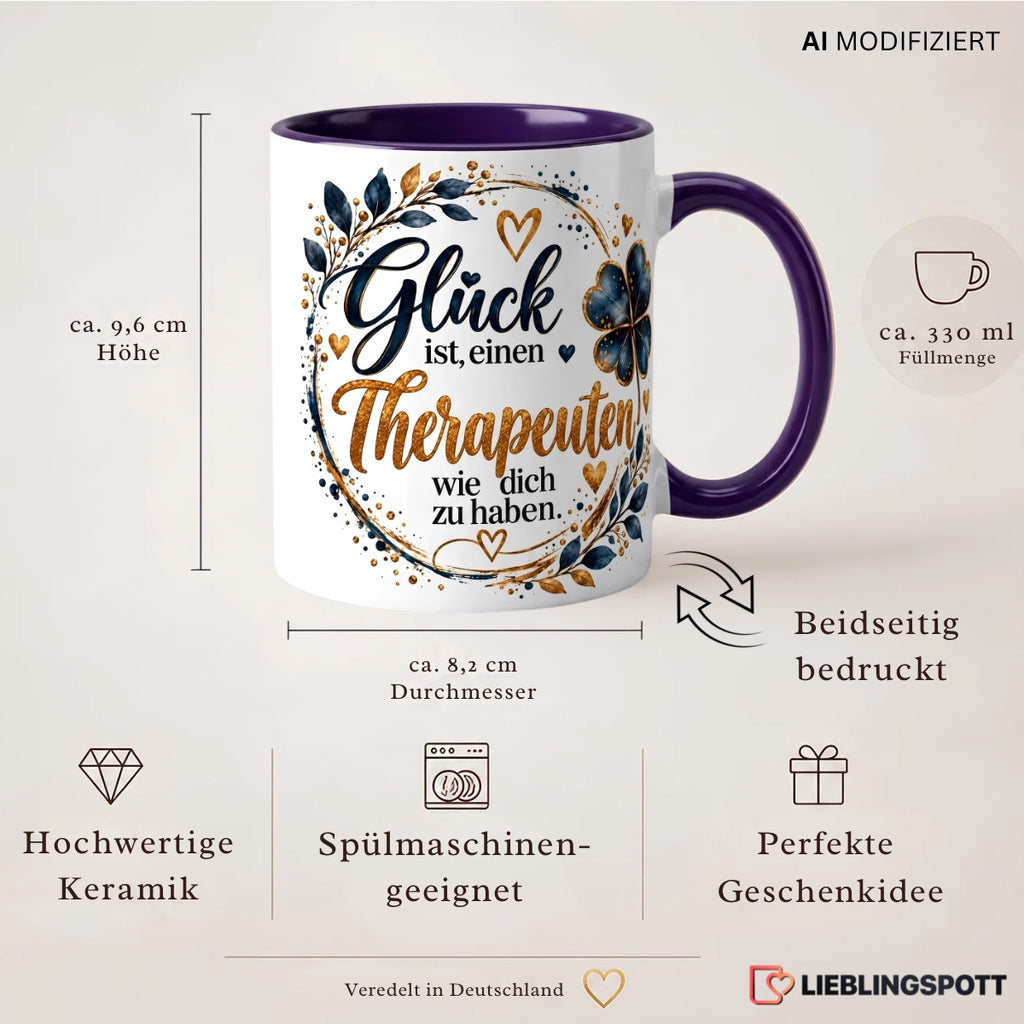 Therapeuten Keramiktasse 330 ml – Maße und Eigenschaften