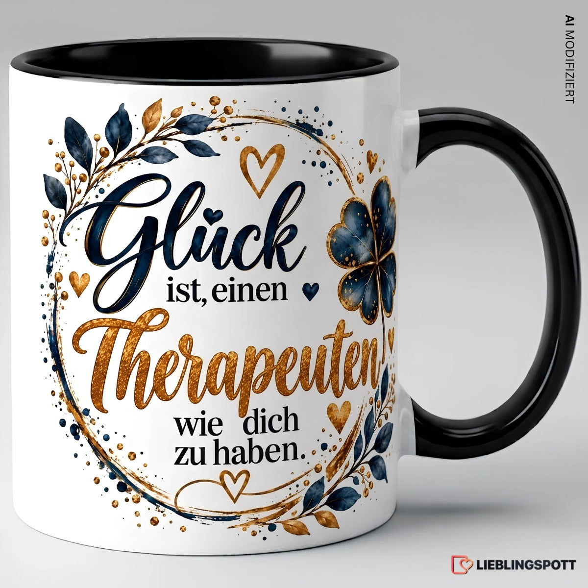 Therapeuten Tasse mit Spruch – Schwarz