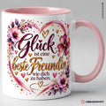 Beste Freundin Tasse in Rosa – Glück ist eine beste Freundin wie dich zu haben