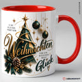 Weihnachtstasse Eine kleine Portion Weihnachten – Rot