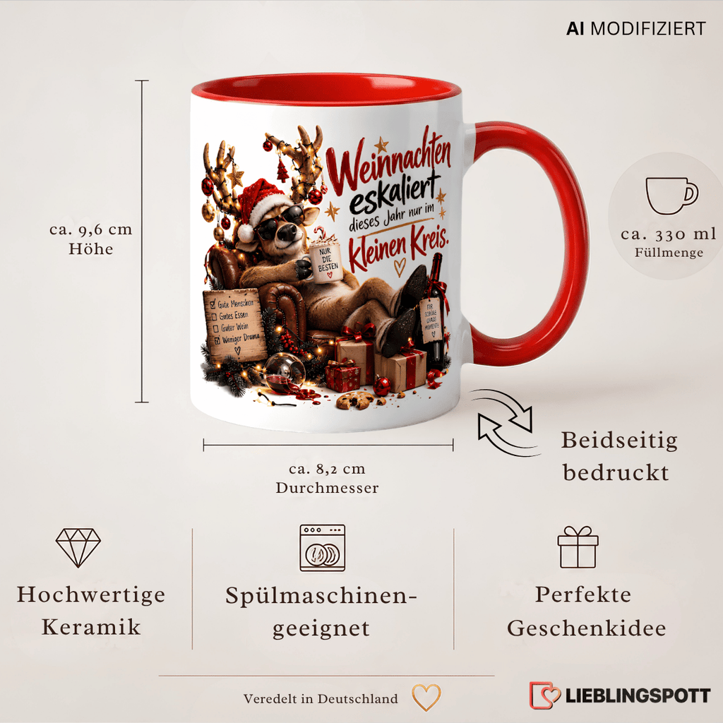Produktdetails Weihnachtstasse 330 ml beidseitig bedruckt